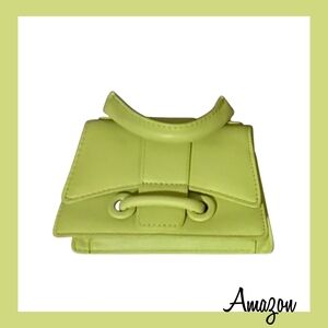 Amazon Lime Green Mini Top-Handle Crossbody Bag